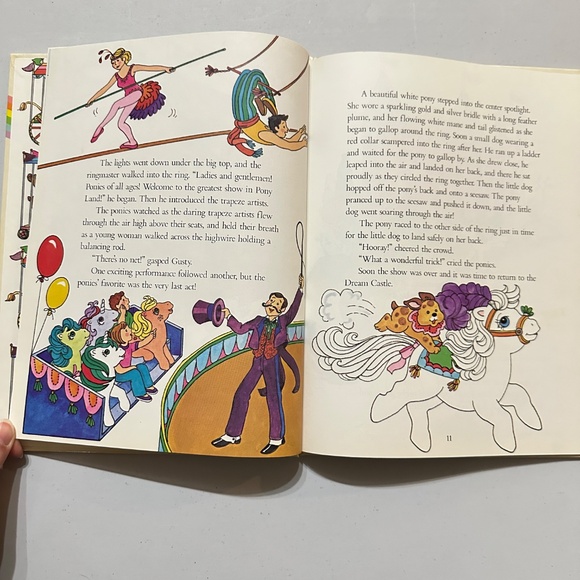 RARE Vintage 1985 My Little Pony Under the Big Top Hard Cover Story Book Bradley - Picture 7 of 13